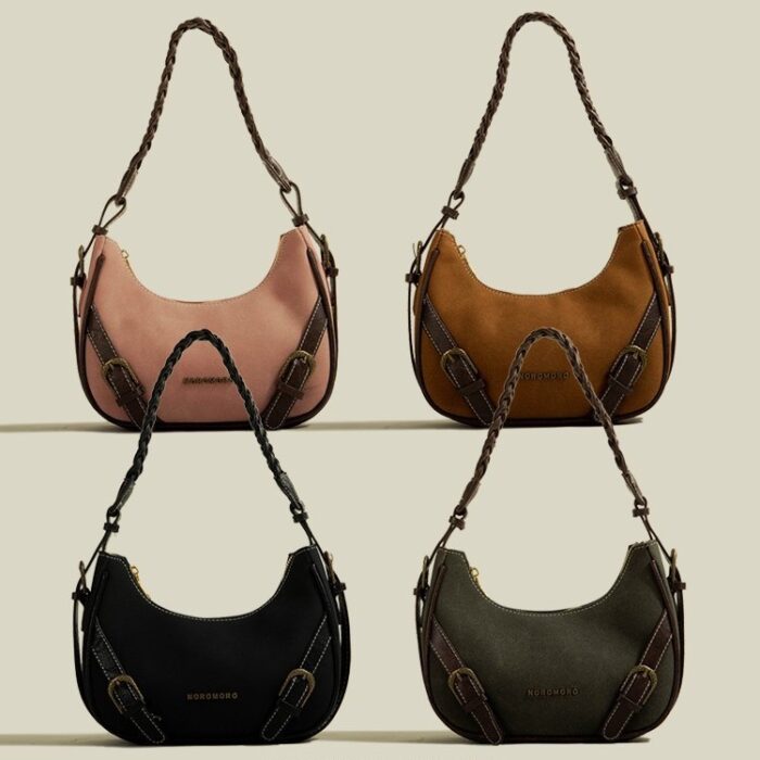 Retro Underarm Baguette Shoulder Selenodont Bag - Image 1