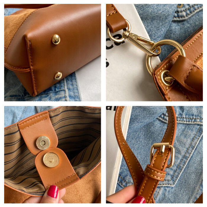 One Shoulder Frosted Cross Body Commute To Work - Image 6