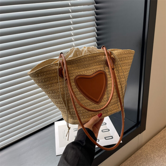 Women's Simple Straw Tote Bag - Image 1