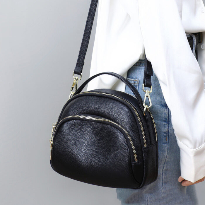 Women S Single Shoulder Bag Leather Diagonal Bag - Image 2