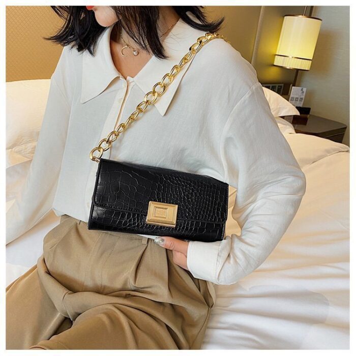 One Shoulder And Underarm Bag Women Baguette Bag - Image 5