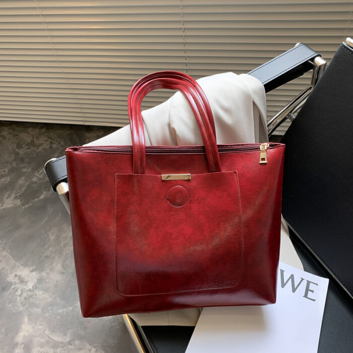 Bag Fashion Retro Simple Large Capacity Tote Bag Versatile Ins Super Fire Shoulder Bag Women''S Bag - Image 2