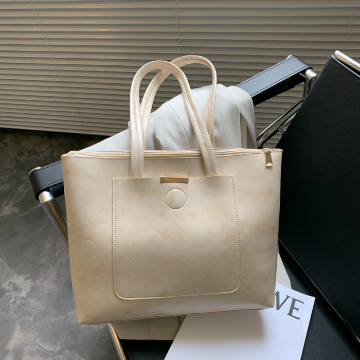 Bag Fashion Retro Simple Large Capacity Tote Bag Versatile Ins Super Fire Shoulder Bag Women''S Bag - Image 1