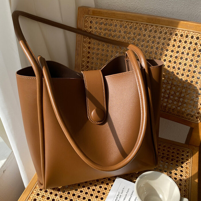 Retro One-shoulder High-grade Fashion Work Commuter Tote - Image 3