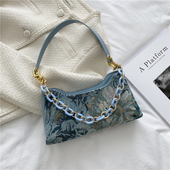 Fashion Simple Baguette Shoulder Bag Armpit - Image 7
