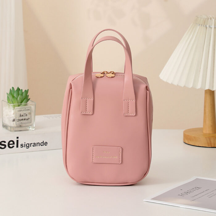 Handle-top Cosmetic Bag Ins Fashion Shell-shaped Handbag Toiletry Bags Travel High Capacity Portable Storage Make Up Bag - Image 8