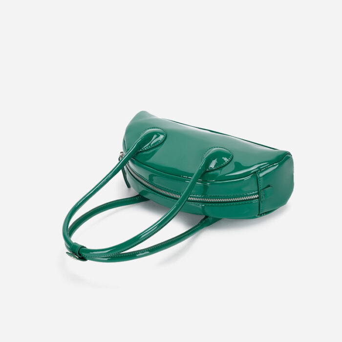 Half-round Shoulder Bag Is Versatile And Bright Face Long Handle Handbag - Image 7