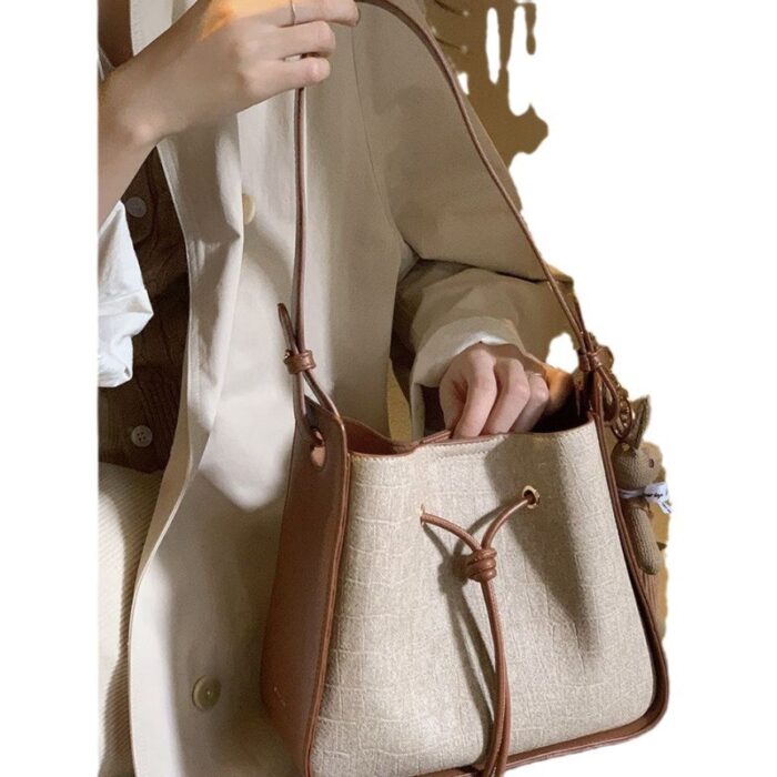 Women's Crossbody Bucket Tote Bag - Image 2