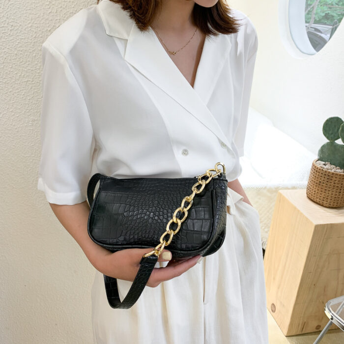 Underarm bag retro one-shoulder baguette - Image 2