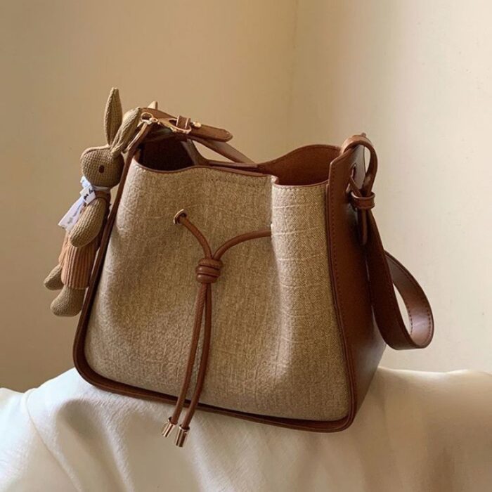 Women's Crossbody Bucket Tote Bag - Image 1