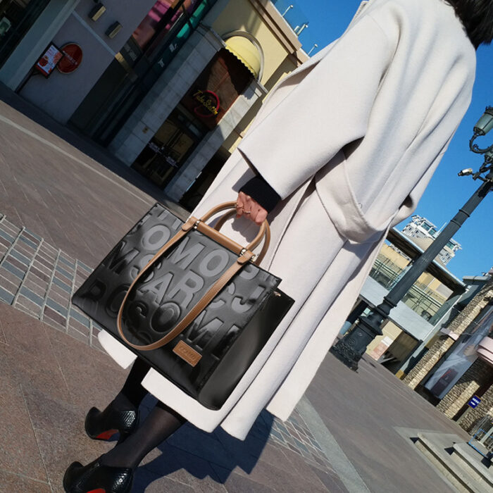Female Large Capacity Top-Handle Bag Lady's Handbag Casual Tote Girl Messenger Bag - Image 7