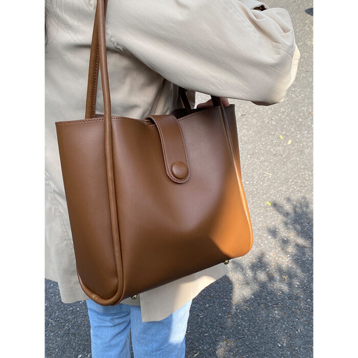 Retro One-shoulder High-grade Fashion Work Commuter Tote - Image 2