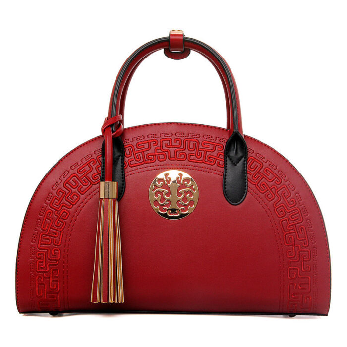 Fashion bag autumn and winter new women''s bag popular national style women''s shoulder bag versatile messenger bag soft handle handbag - Image 1