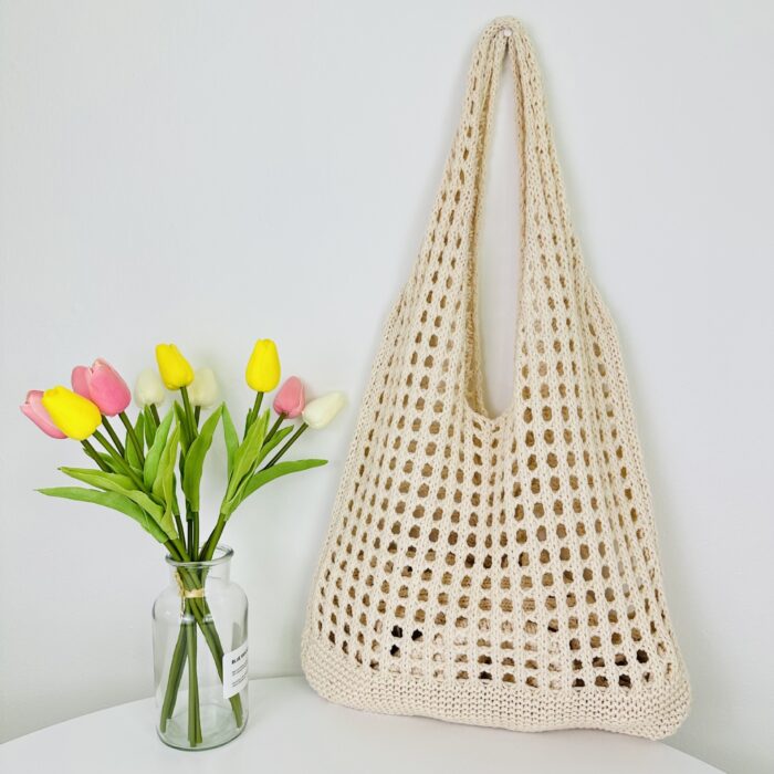 Tote Beach Knitted Hollow Bag - Image 10