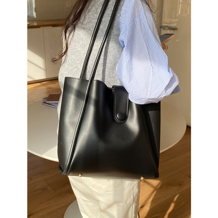 Retro One-shoulder High-grade Fashion Work Commuter Tote - Image 4