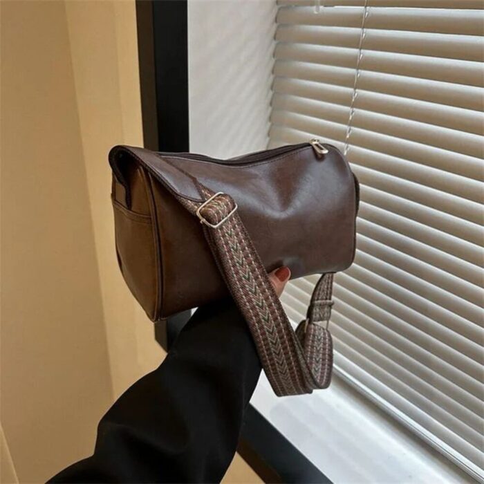 Handbags For Women Shoulder Tote Work Bags Vintage PU Leather Boston Women Small Handbag And Purse Fashion Designer Crossbody Bag Female Casual Travel Pillow Shoulder Bag - Image 8