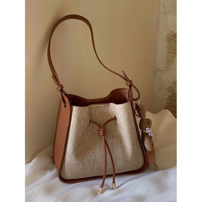 Women's Crossbody Bucket Tote Bag - Image 3