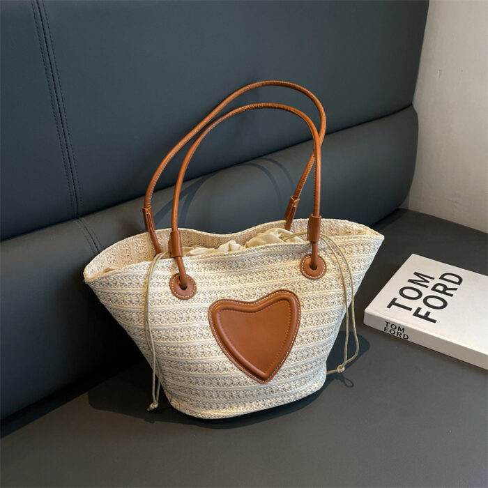 Women's Simple Straw Tote Bag - Image 5