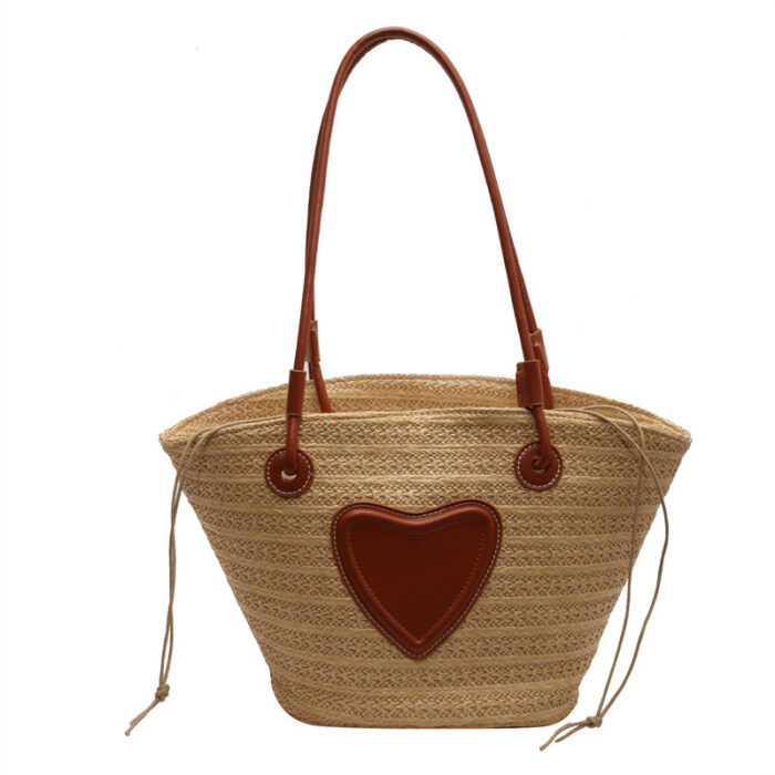 Women's Simple Straw Tote Bag - Image 9