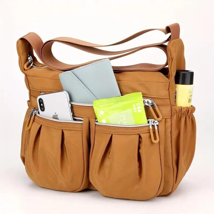 Shoulder Handbag For Ladies Roomy Multiple Pockets Bag Women Crossbody Purse Fashion Tote Top Handle Satchel - Image 5
