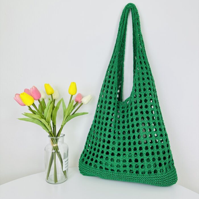 Tote Beach Knitted Hollow Bag - Image 5