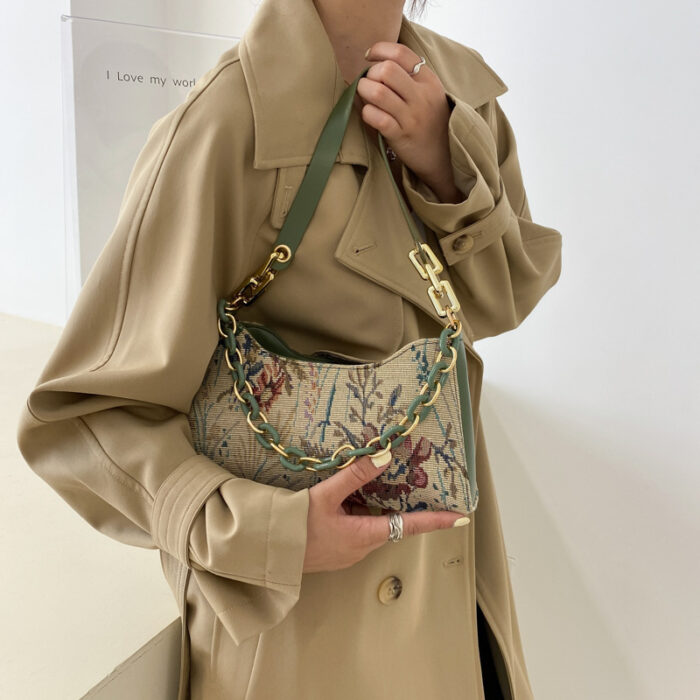 Fashion Simple Baguette Shoulder Bag Armpit - Image 5