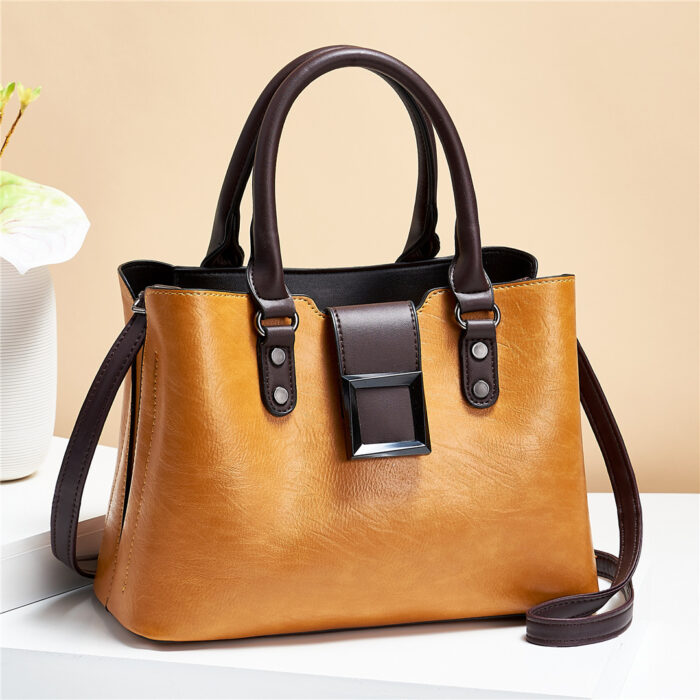 Women Shoulder Bag Big Buckle Handbags Work Daily Office Crossbody Bags - Image 1